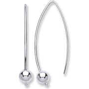 Silver Two Pin Earrings