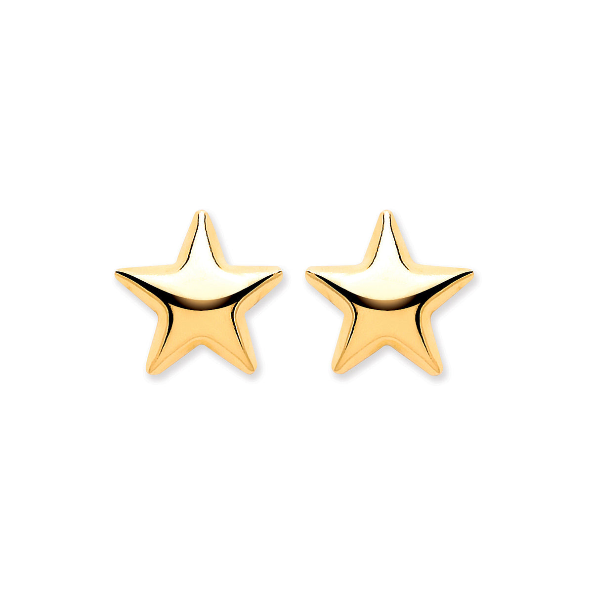 9ct Y/G Star Studs