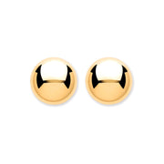 9ct Y/G 8mm Button Ball Studs
