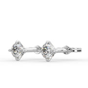 0.50 Carat Solitaire (D, VVS) Lab Grown Diamond Studs in 9ct White Gold