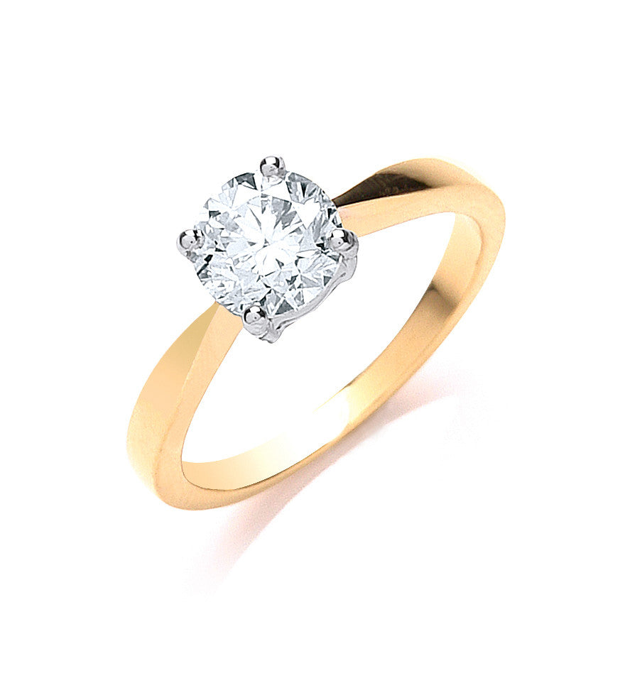 18ct Yellow Gold 1.00ct Diamond Engagement Ring