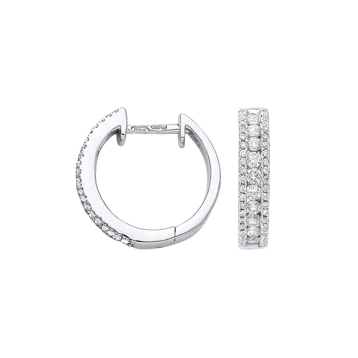 18ct White Gold 0.52ct Diamond Earrings