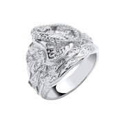 Silver Gents  Saddle Ring