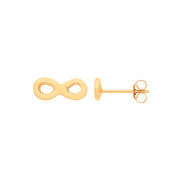 9ct Y/G Infinity Studs