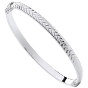 Silver Tyre Design Ladies Bangle
