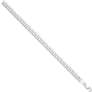 Silver Double Curb 8mm Chain