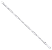 Silver 4.9mm Cage Gents Bracelet