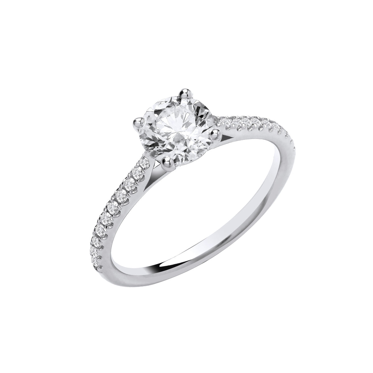 18ct White Gold 1.15ctw LAB GROWN Diamond Ring IGI Certified