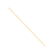 14ct Y/G Hollow Beveled Curb 3.5mm Chain