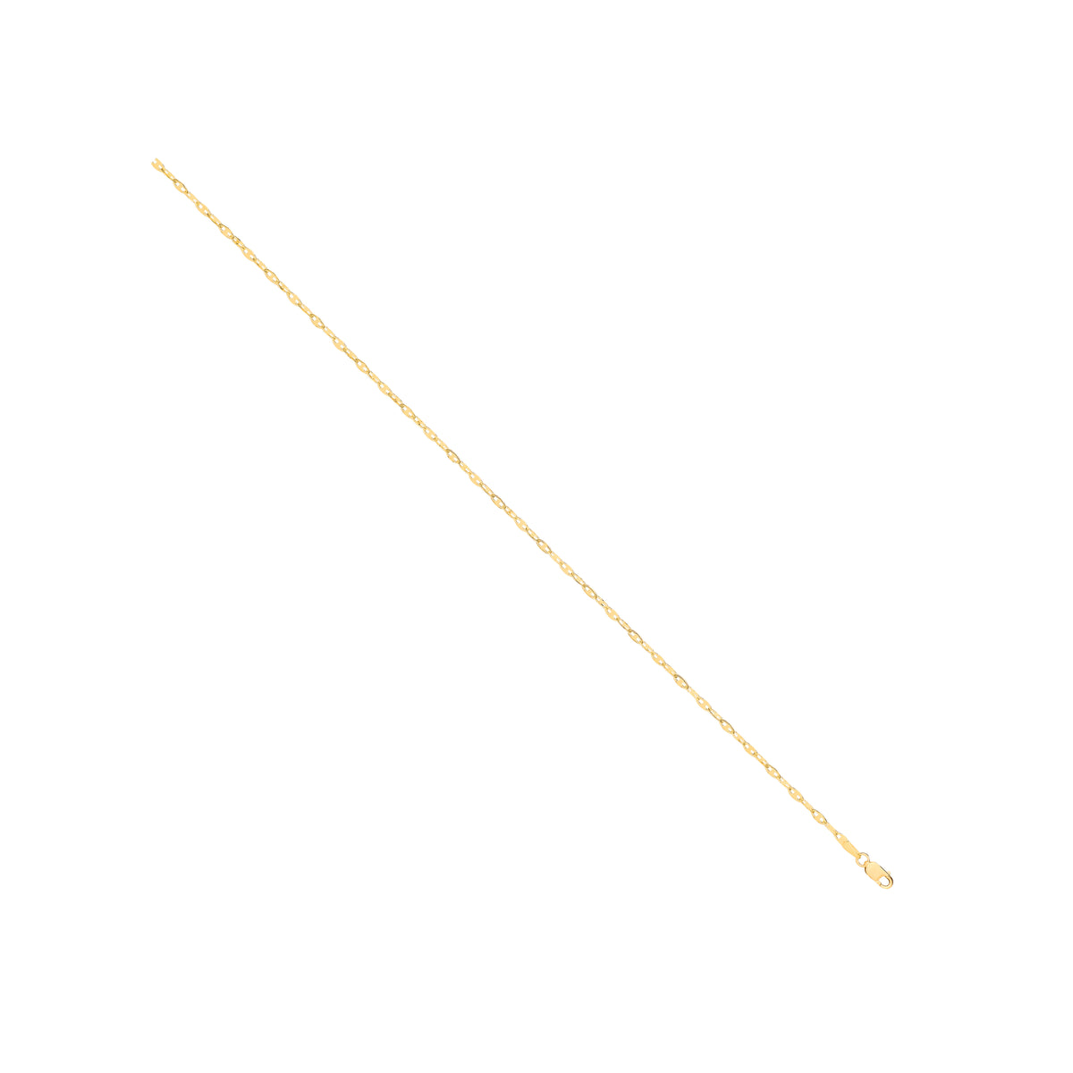 14ct Y/G Hollow Shiny Anchor 2.2mm Chain