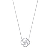 Silver White Shell Swirl Necklace