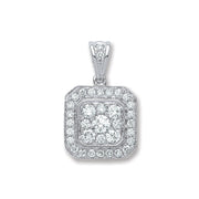 18ct White Gold 0.50ct GH/Vs Diamond Pendant