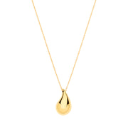 Y/G Puffed Teardrop Pendant Chain