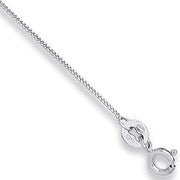 18ct W/G 0.9mm Curb Chain