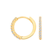 Y/G Claw Set CZs Small Huggies