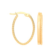 Y/G Double Tube, Plain & Twisted Oval Hoops