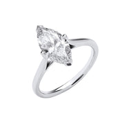 18ct White Gold 2.00ctw Marquise Cut  LAB GROWN Diamond Ring IGI Certified