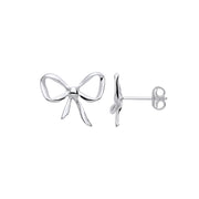 Silver Bow Studs