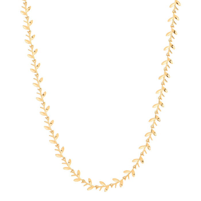 Y/G Leaf with Olives Motif Necklace/Bracelet