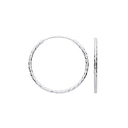 Silver 30mm Hoop Earrings