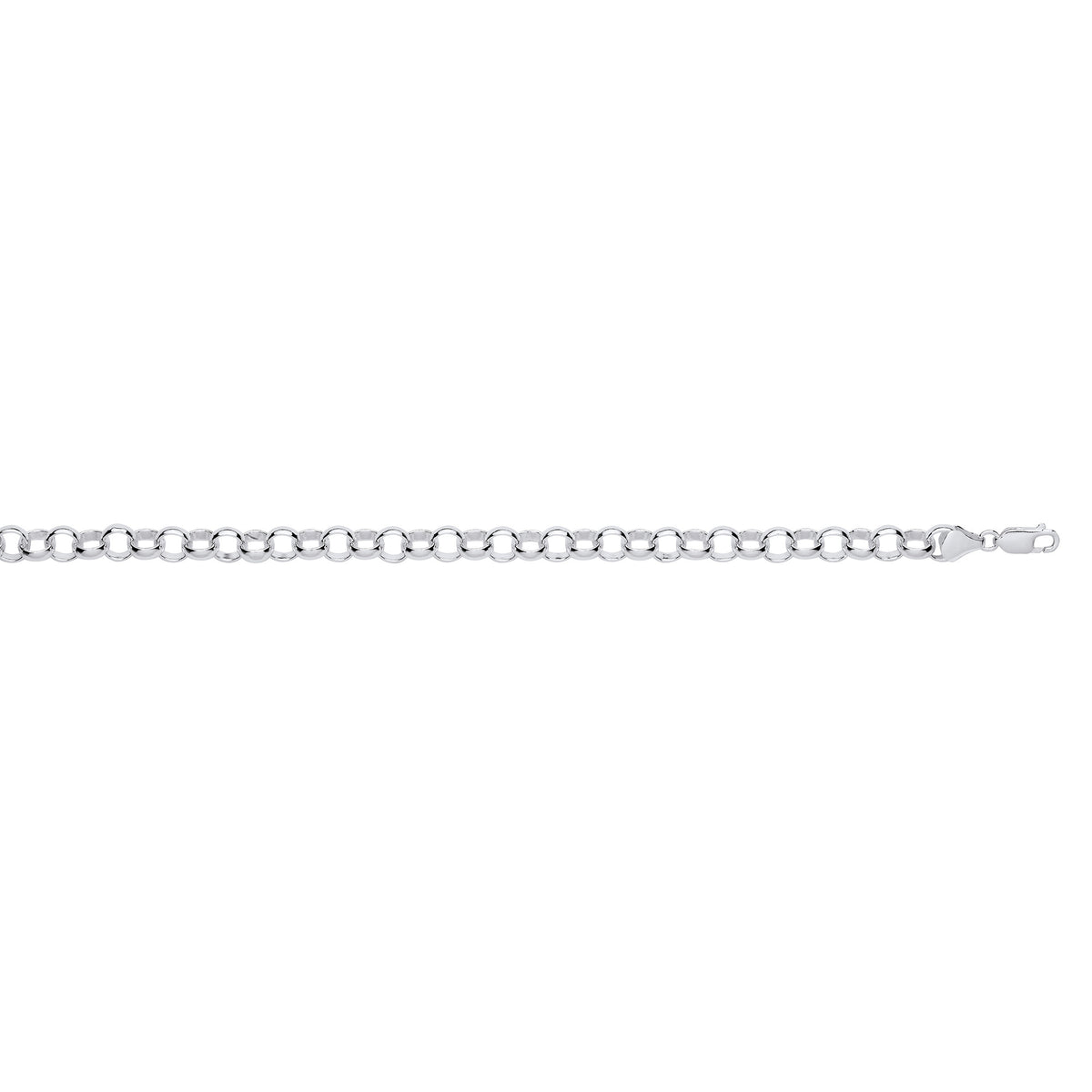Silver 8mm Round Belcher Chain