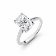 18ct White Gold 3.00ctw Radiant Cut LAB GROWN Diamond Ring IGI Certified