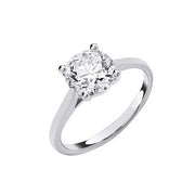 9ct White Gold 3.00ctw Solitaire LAB GROWN Diamond Ring IGI Certified