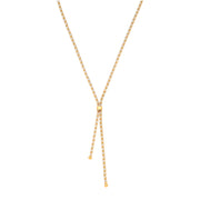 Silver YG Plated Necklace filled with CZs