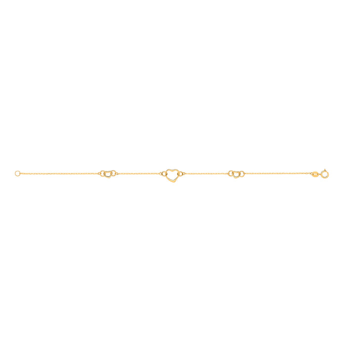 Y/G Hearts Ladies Bracelet