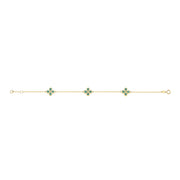 Y/G Green MLCH Flower Ladies Bracelet