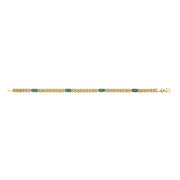 Y/G Green MLCH Panther Link Ladies Bracelet