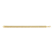 Y/G Herringbone 7mm Ladies Bracelet