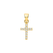 Y/G Tiny CZ Cross