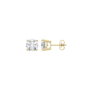 9ct Yellow Gold 1.00ctw Solitaire LAB GROWN Diamond Earrings IGI Certified