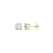 9ct Yellow Gold Solitaire 2.00ctw LAB GROWN Diamond Earrings IGI Certified