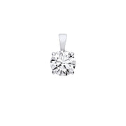 9ct White Gold 1.00ctw LAB GROWN Diamond Pendant IGI Certified
