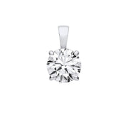 9ct White Gold 2.00ctw LAB GROWN Diamond Pendant IGI Certified