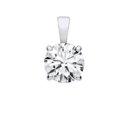 9ct White Gold 3.00ctw LAB GROWN Diamond Pendant IGI Certified