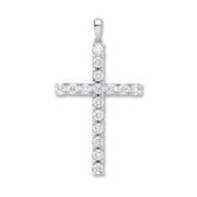 18ct White Gold 1.70ct Diamond Cross Pendant