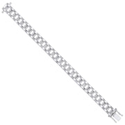 Silver 8mm Fancy  Link Kids Bracelet