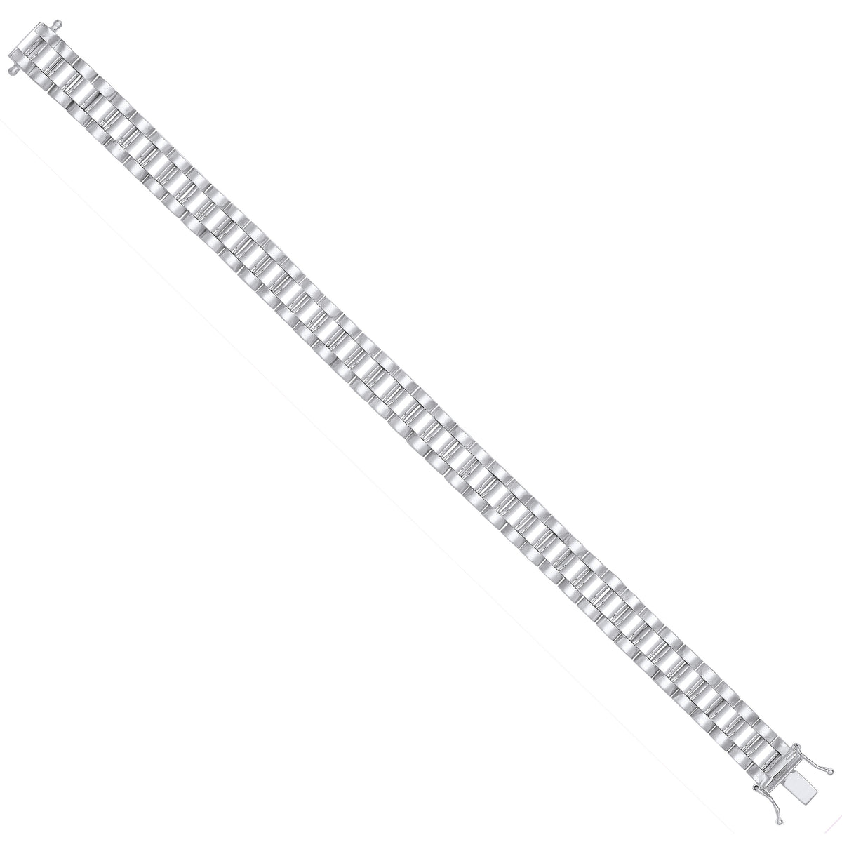 Silver 10mm Fancy Link Gents Bracelet