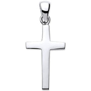 Silver Solid Plain Cross