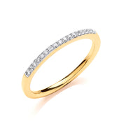 9ct Yellow Gold 0.10ct Eternity Ring