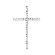 18ct White Gold 0.35ctw Diamond Set Cross