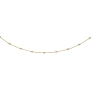 18ct Yellow Gold 1.00ct Diamond by the yard Necklace (18in/45cm) Chain