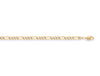Yellow Gold Rhodium Plated Figaro Anklet TGC-AC0011
