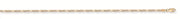 Yellow Gold Rhodium Plated Figaro Anklet TGC-AC0019