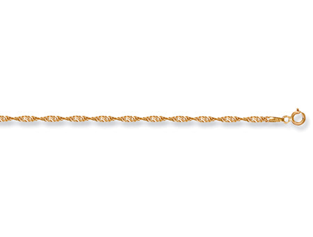 Yellow Gold Sinagpore Anklet TGC-AC0006