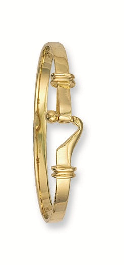 Yellow Gold Baby Hook Bangle TGC-BN0246