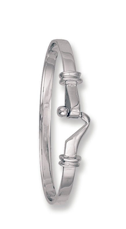 White Gold Baby Hook Bangle TGC-BN0250